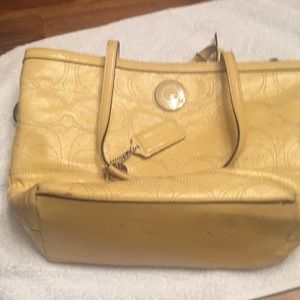 Coach: Sunshine Yellow Tote: Perfect for Spring!